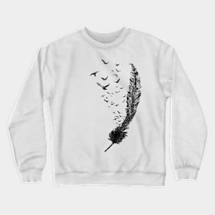 Feather and birds Crewneck Sweatshirt